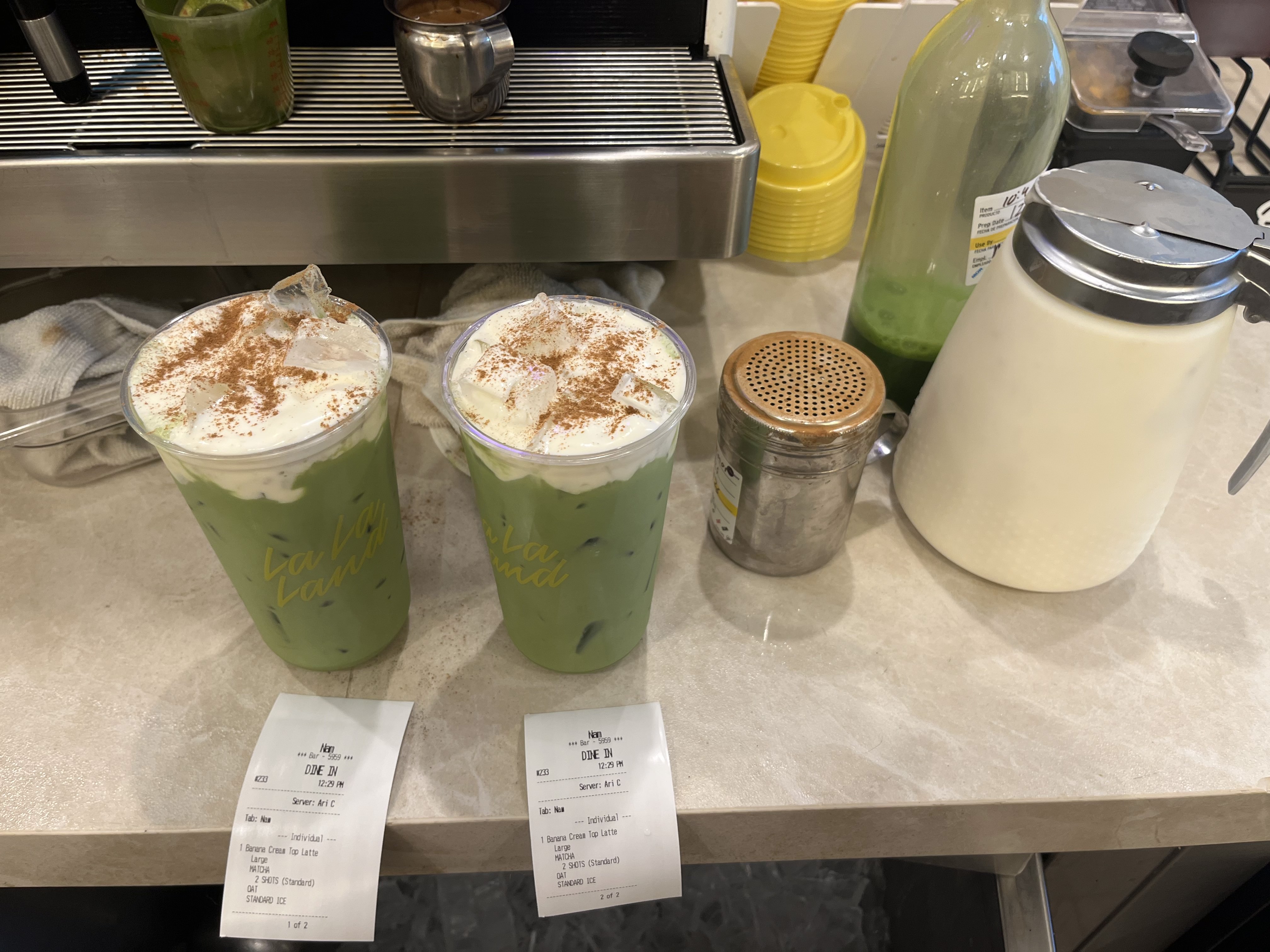 banana cream top lattes